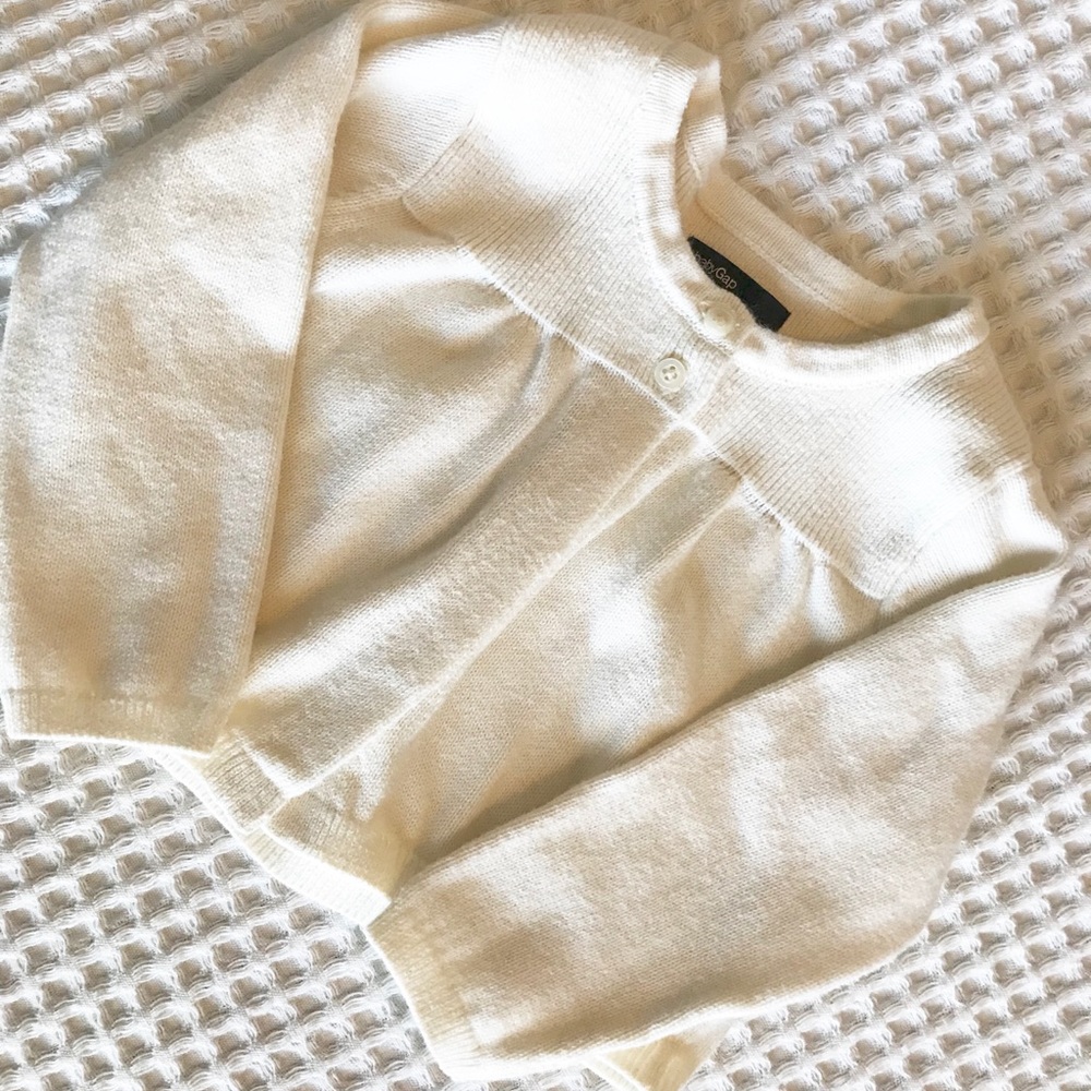 Baby Gap Ivory crop sweater
